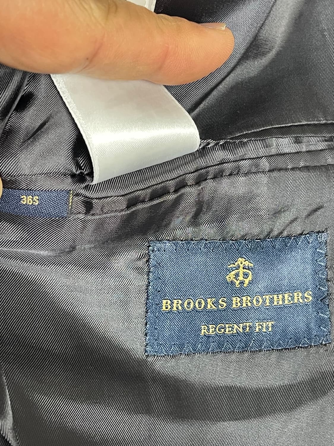 브룩스 브라더스 리젠트 핏 울 헤링본 자켓 36S(95) 상품이미지7