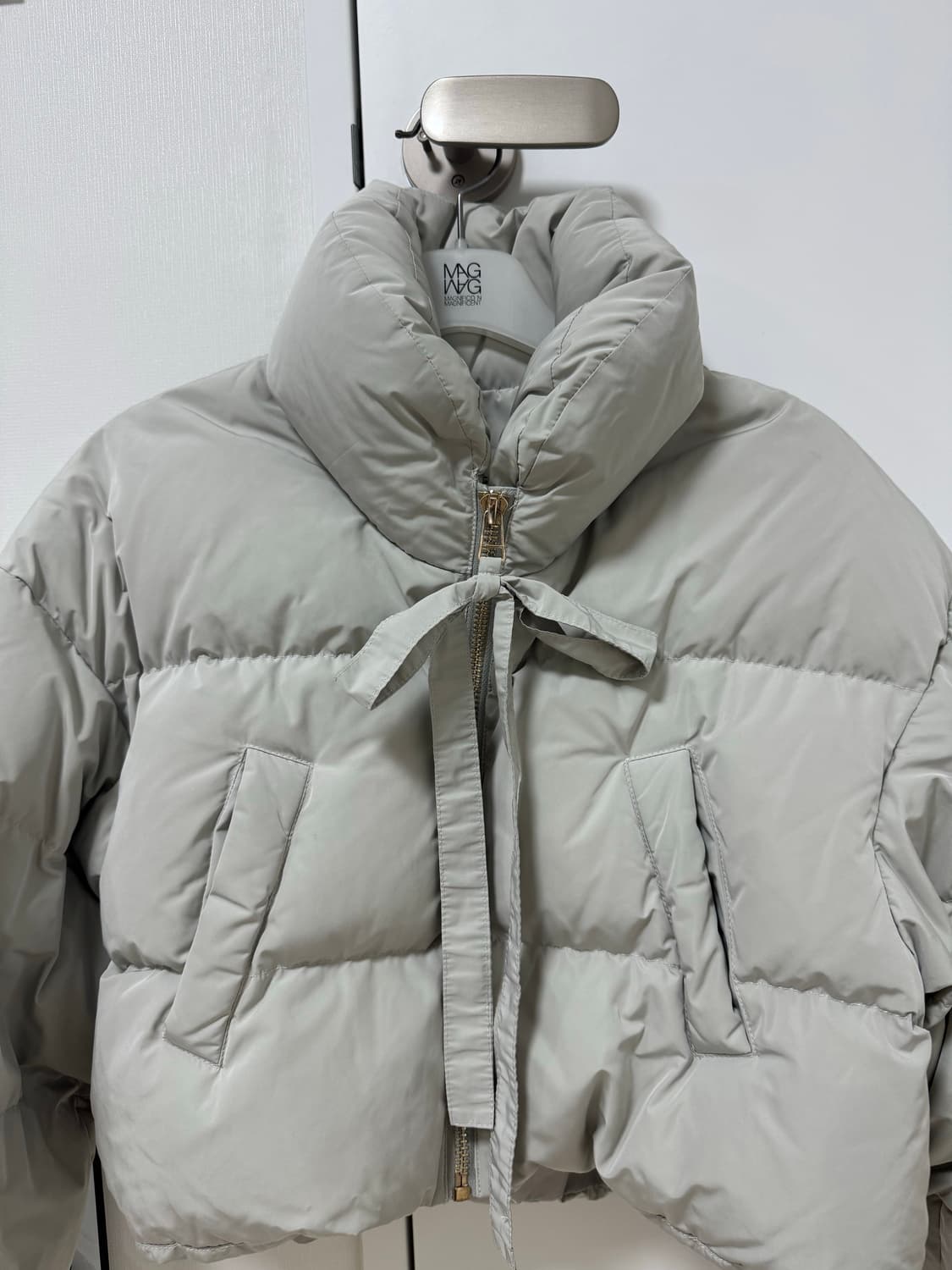 더티스 리본 덕 다운 패딩 상품이미지2