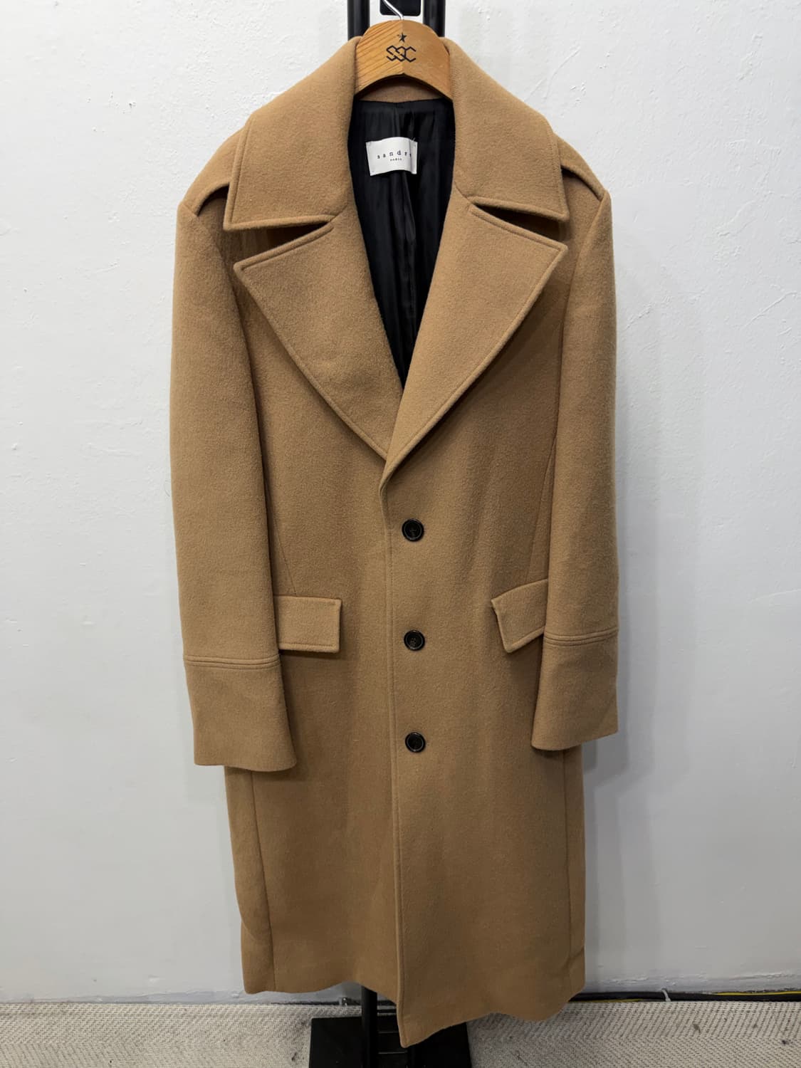 정품) 산드로옴므 코트 브라운 100 상품이미지1