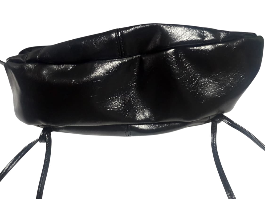 Matin Kim / 크링클 레더 숄더백 / 블랙 상품이미지5