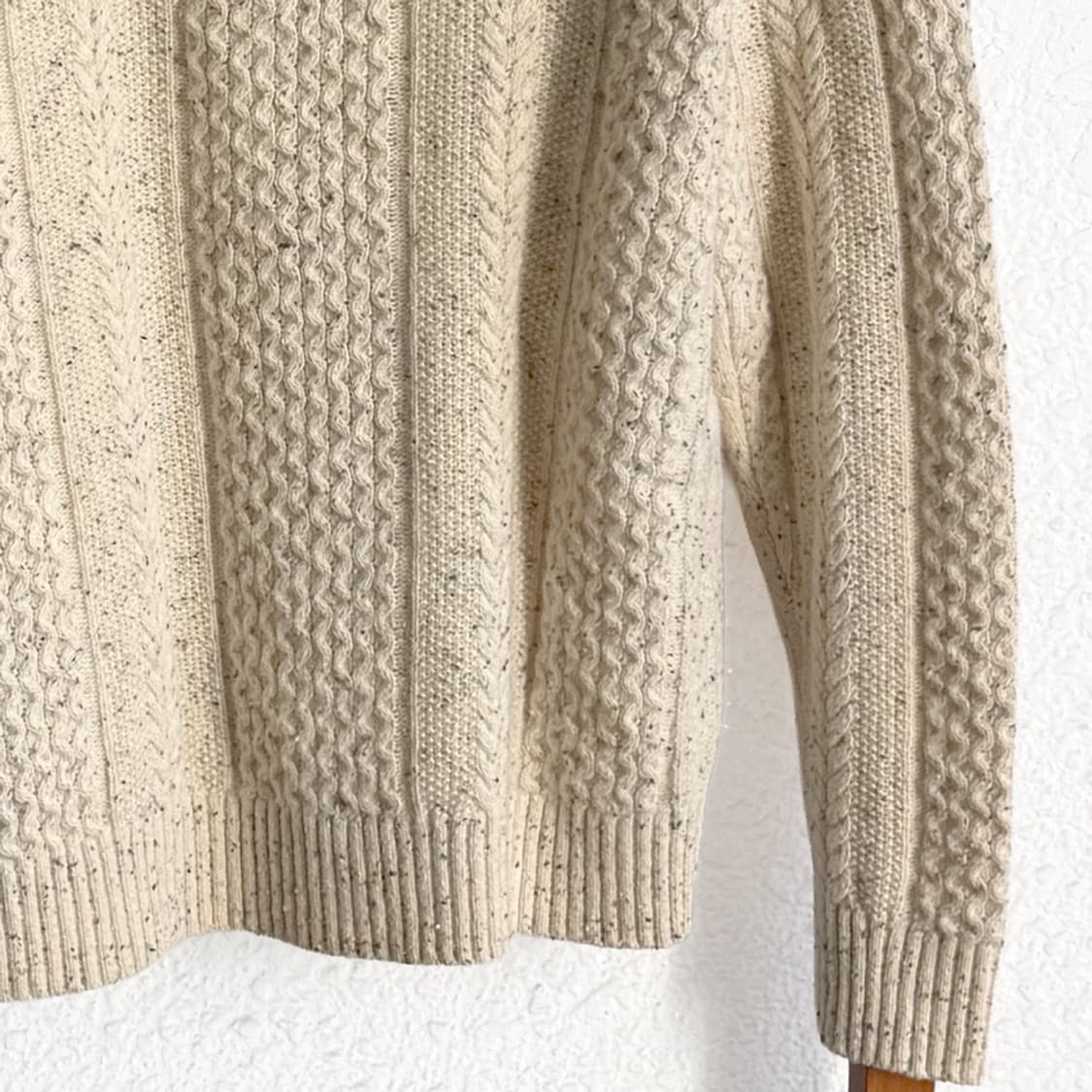 밀크티 케이블 니트 스웨터 상품이미지8