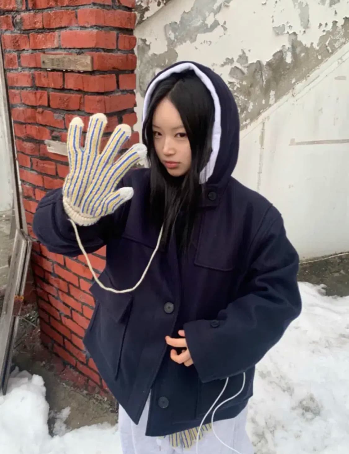 104갤러리 머스트 숏코트 네이비  상품이미지2