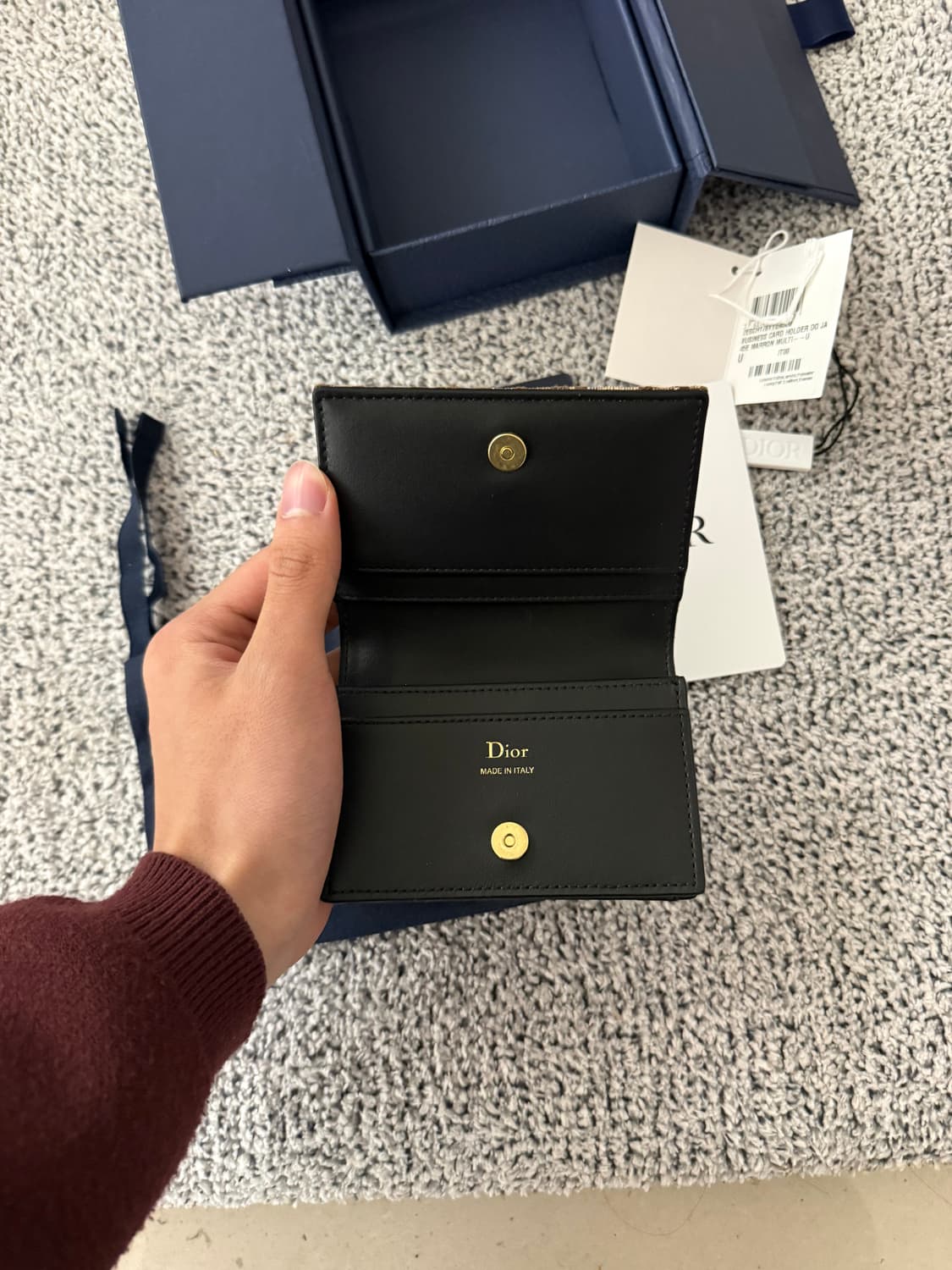 디올 신형 비지니스 카드지갑 상품이미지4