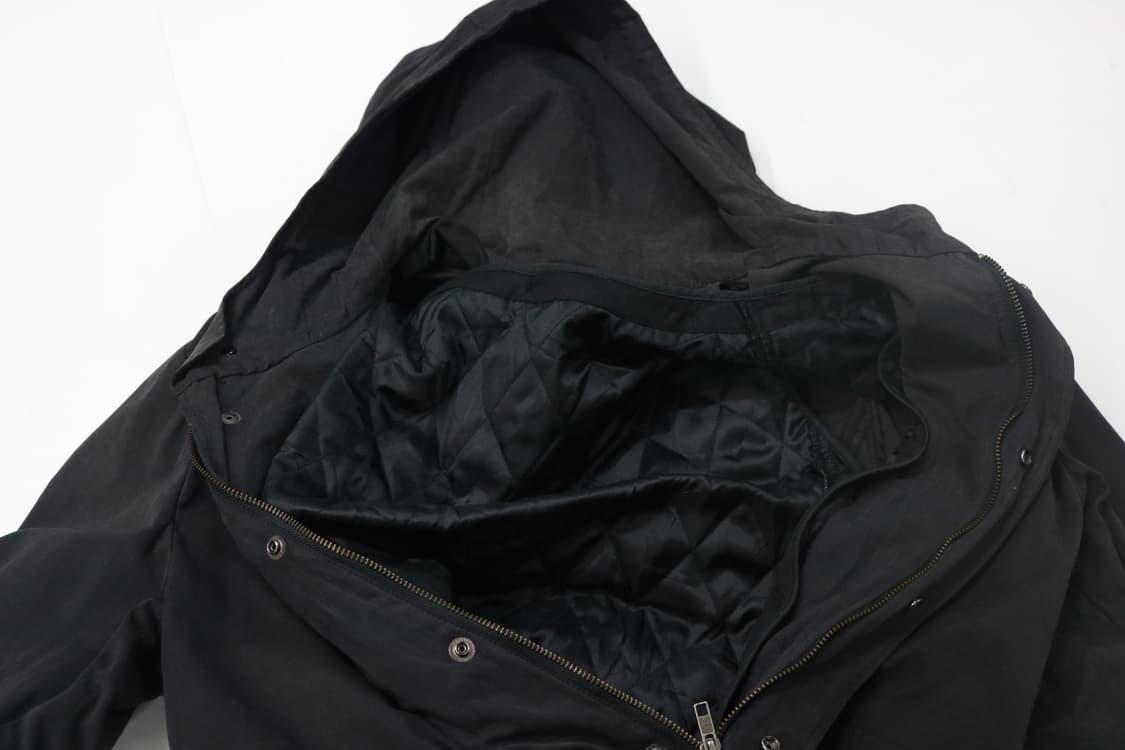 블랙 퀼팅 라이너 후드 필드 자켓 (XL) 상품이미지7