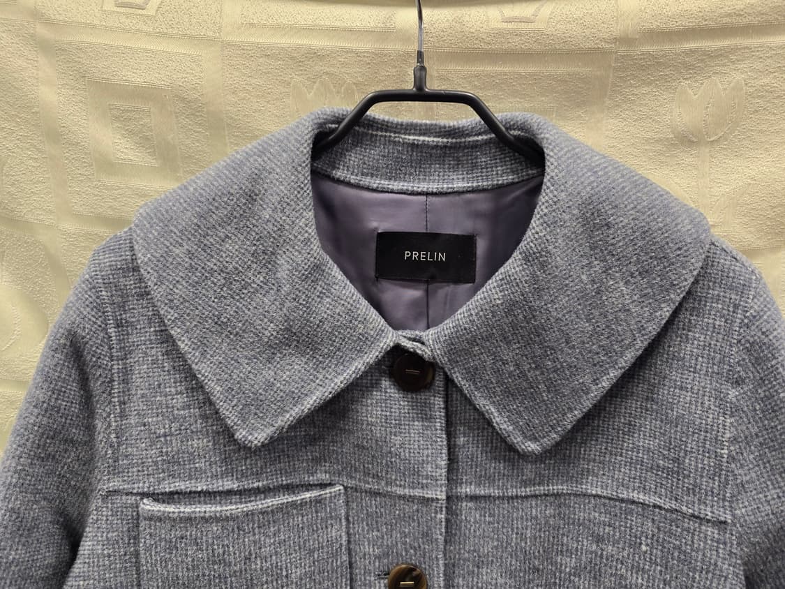 프렐린 PRELIN 핸드메이드 그레이 울 혼방 코 자켓 66 상품이미지2