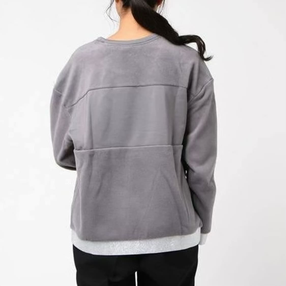 [M] Nike 나이키 우먼즈 그레이 후리스 맨투맨 상품이미지3