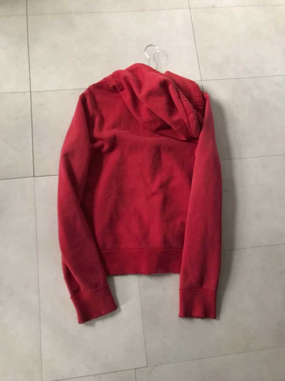 아베크롬비 레드 데님로고 후드집업 상품이미지10