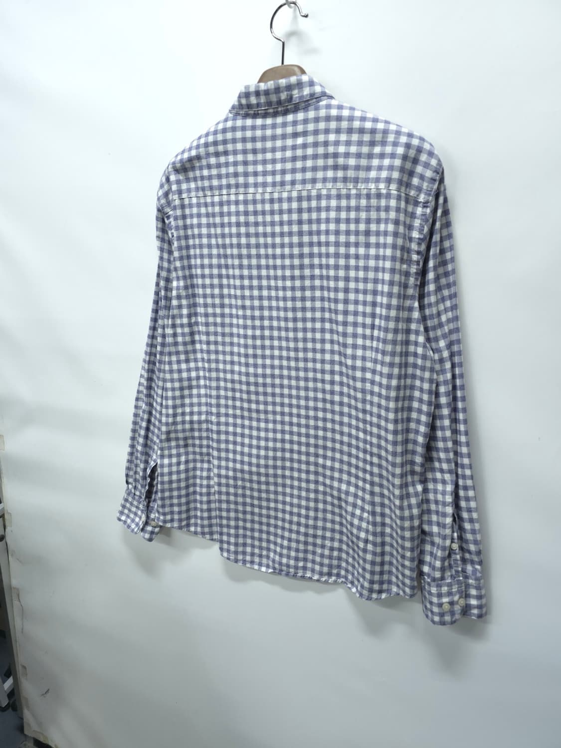 (빅사이즈)마시모두띠 이탈리안 패브릭 체크 봄가을 셔츠 (110~115) 상품이미지8