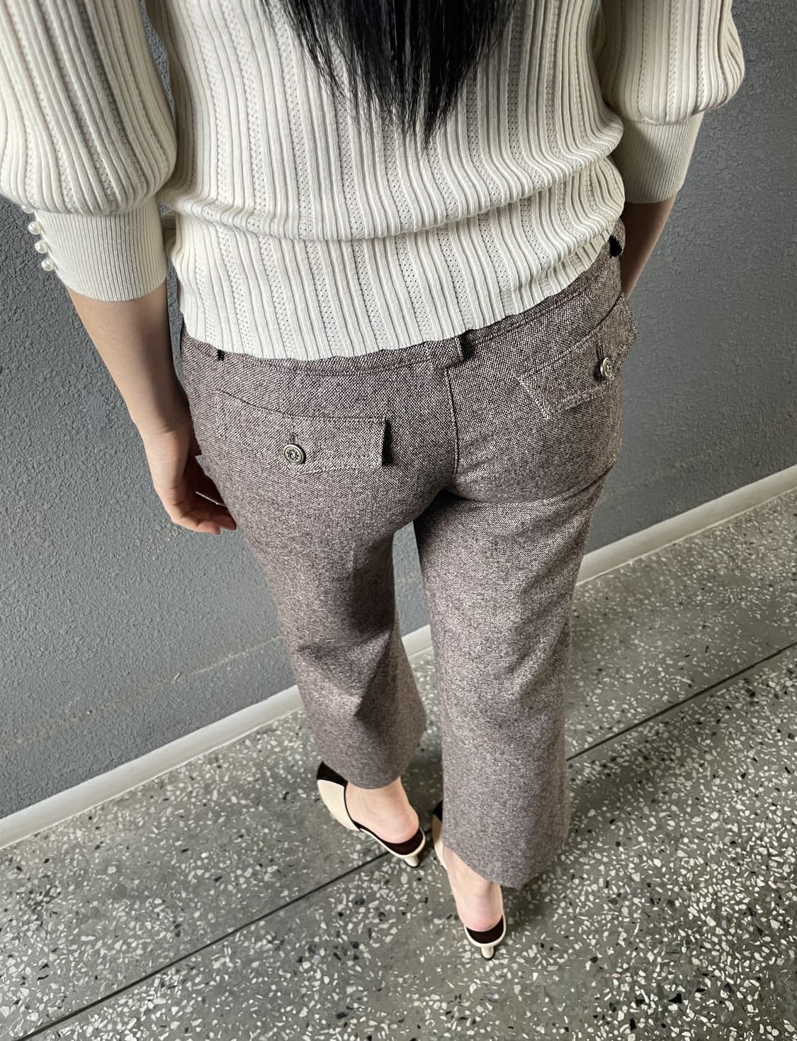 vintage two button low rise half pants 상품이미지9