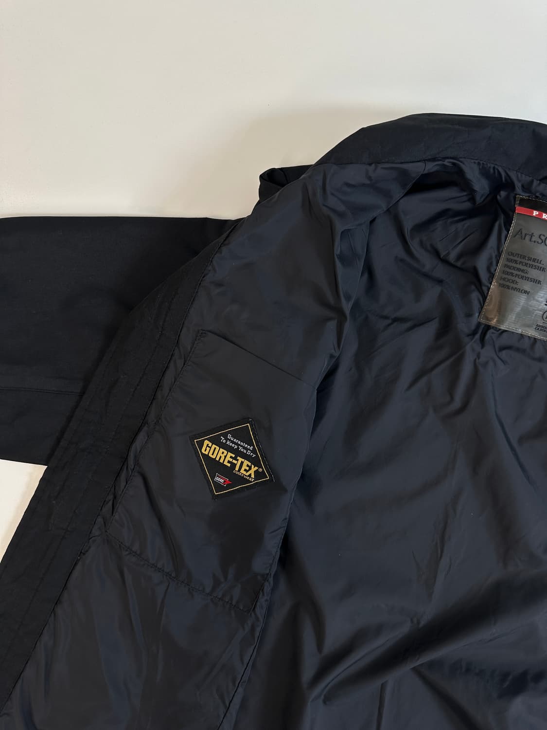Prada 프라다 아카이브 goretex 미니멀 블랙 자켓 50(L) 상품이미지7