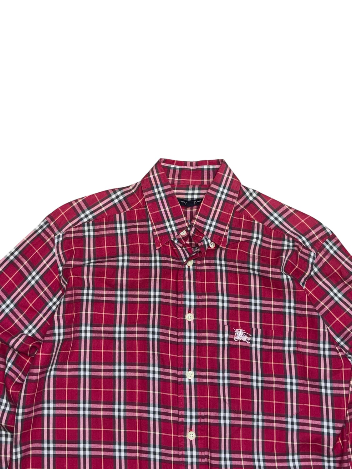 빈티지 버버리 체크 셔츠 상품이미지3