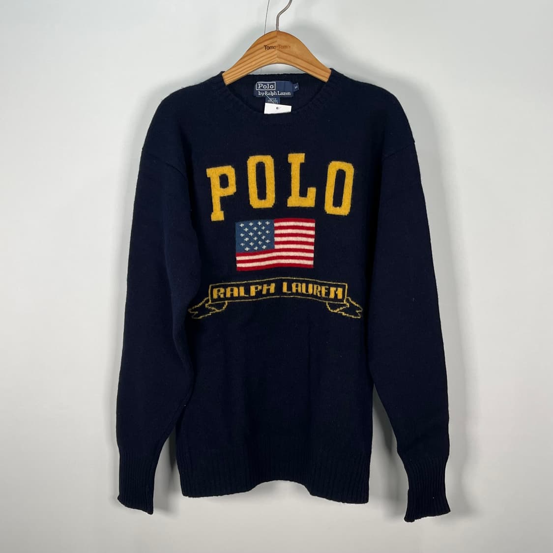 폴로 랄프로렌 성조기 니트 m  상품이미지1