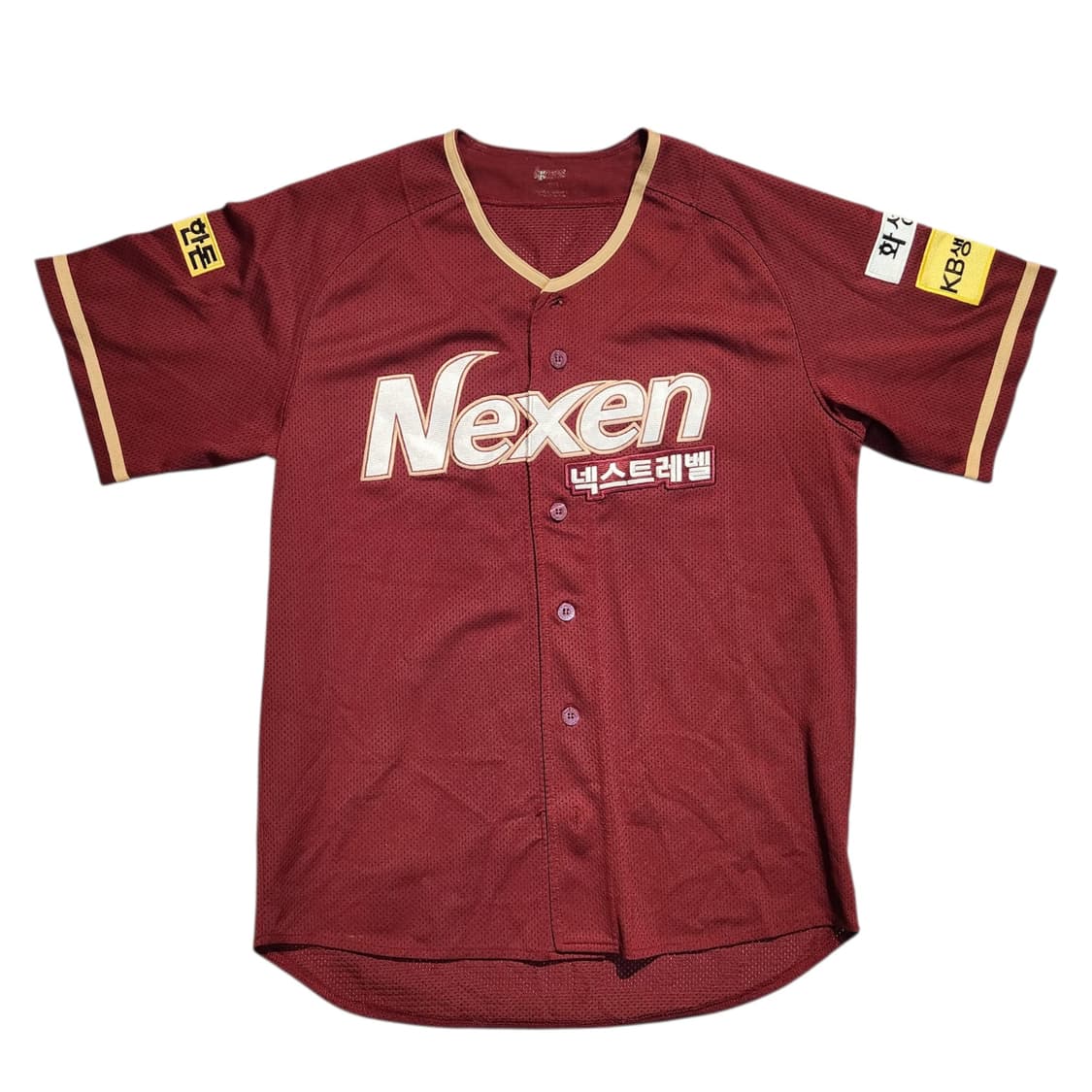 넥센 히어로즈 버건디 베이스볼 유니폼 (100size) 상품이미지1