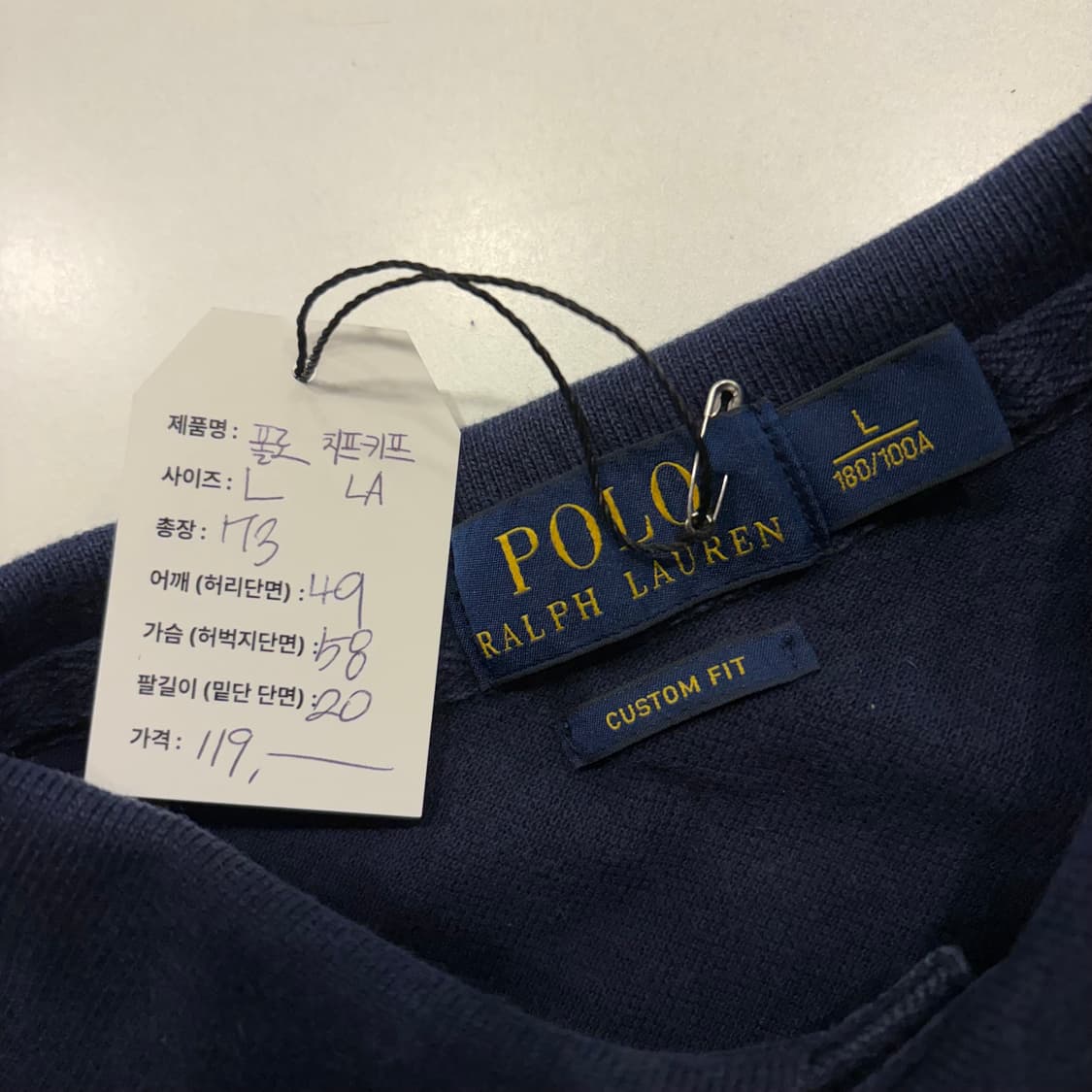 [L] 폴로 랄프로렌 치프키프 LA 반팔 카라티 네이비 C57 상품이미지4