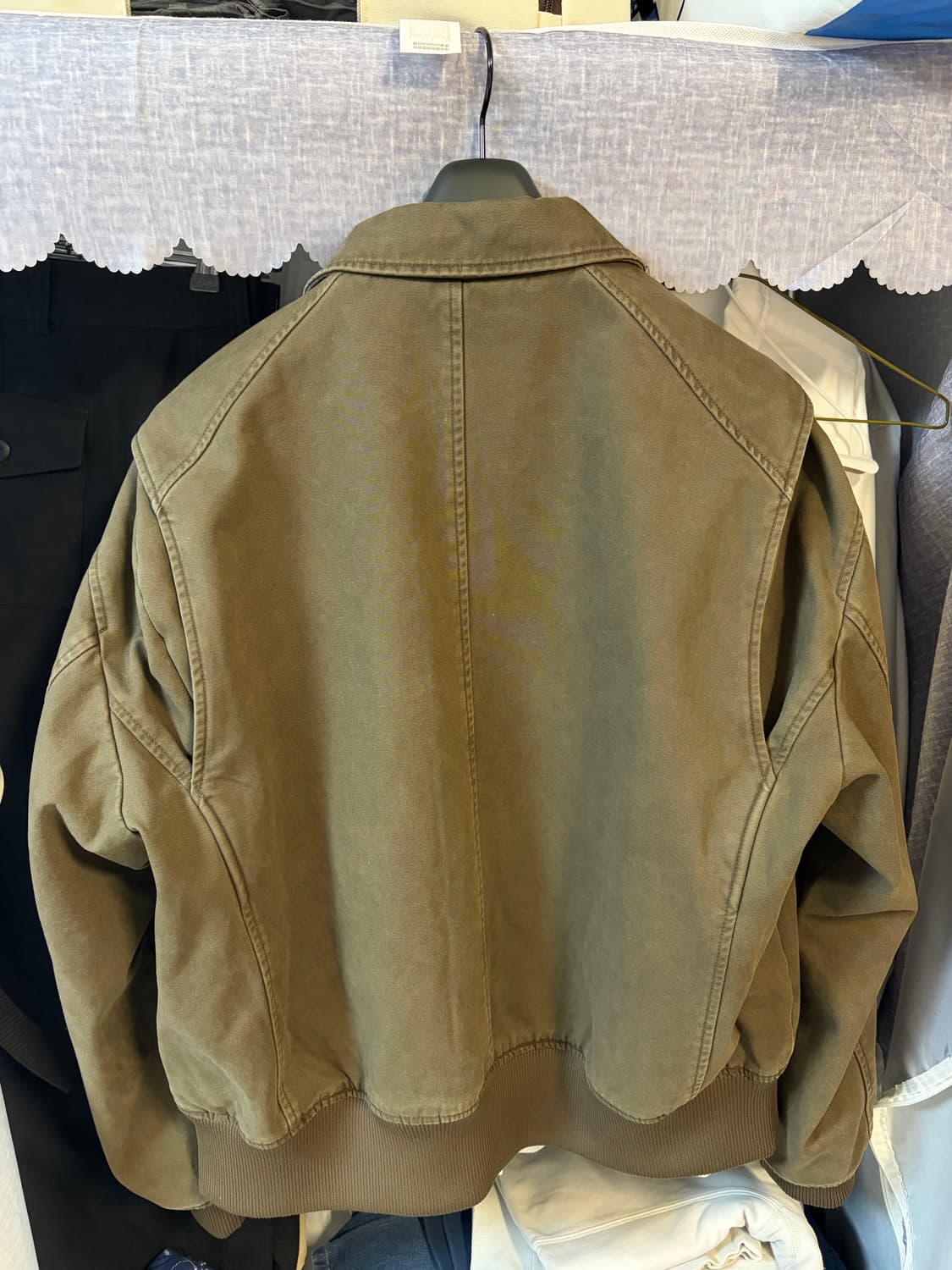 파브레가 카치온 워시드 MA-1 자켓 (다크 브라운) 2size 상품이미지2