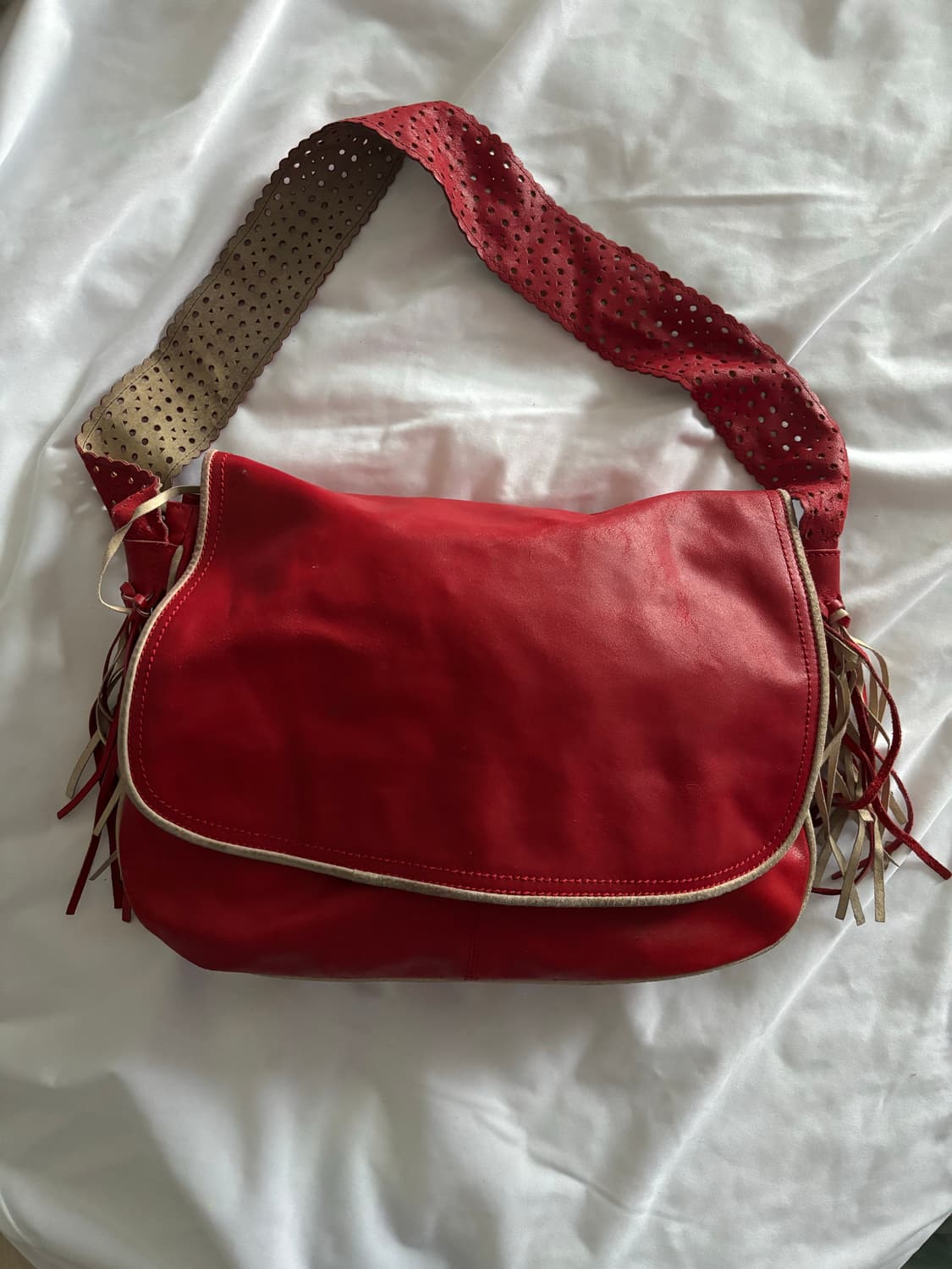 블루마린 리얼 레더 숄더백 상품이미지1