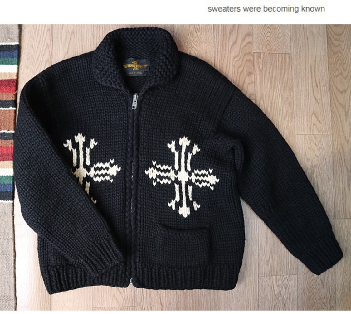 
캐나다 핸드메이드 양모100% 인디언 코위찬 스웨터 cowichan

 상품이미지2