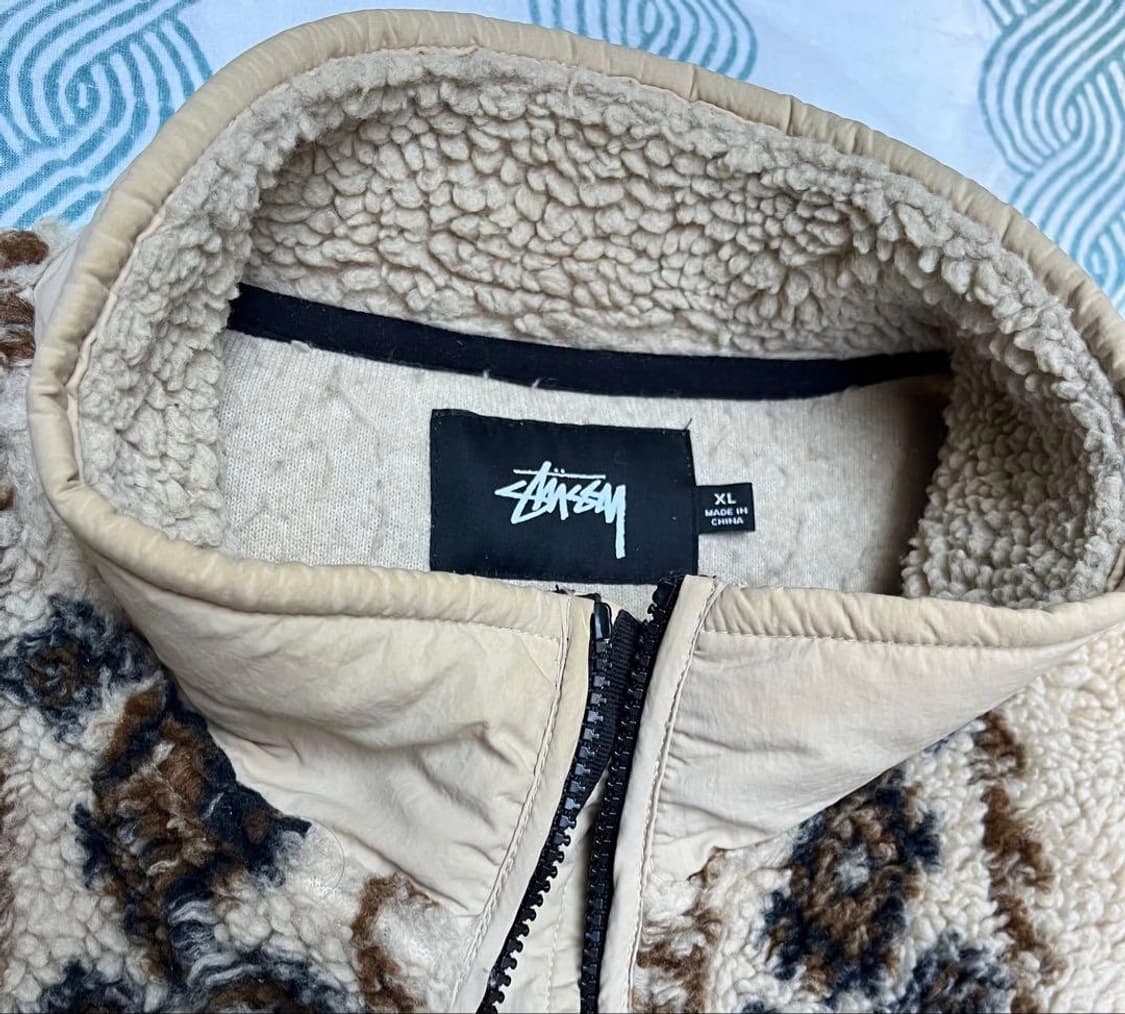 스투시 노마 리마 자카드 쉐르파 자켓 상품이미지4