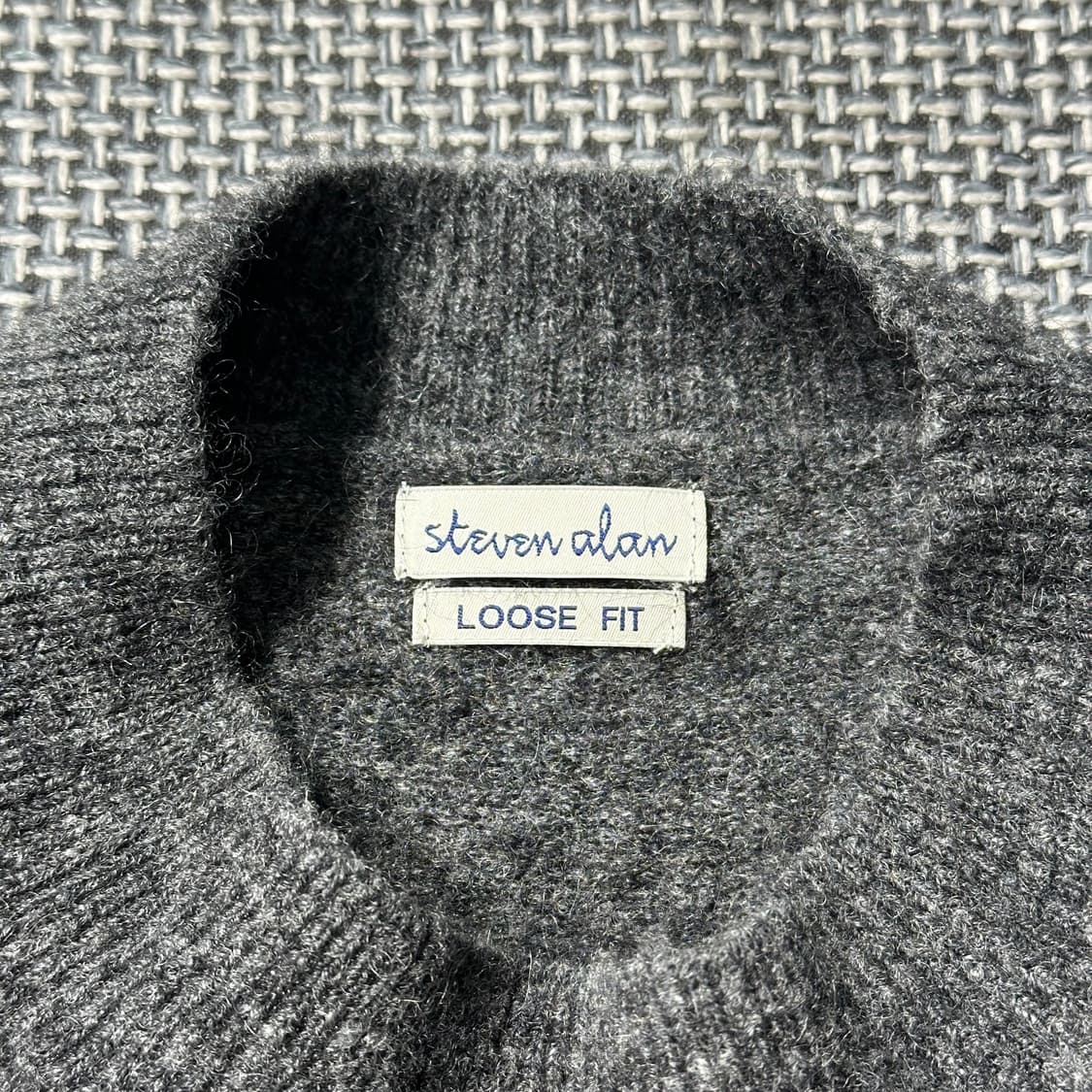 스티븐알란 루즈핏 모크넥  니트(M) 상품이미지7