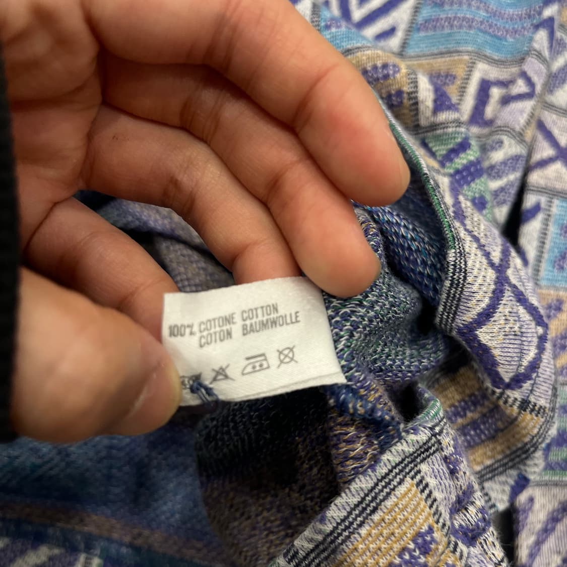 XS 미쏘니 스포츠 패턴 긴팔 폴로티 상품이미지6