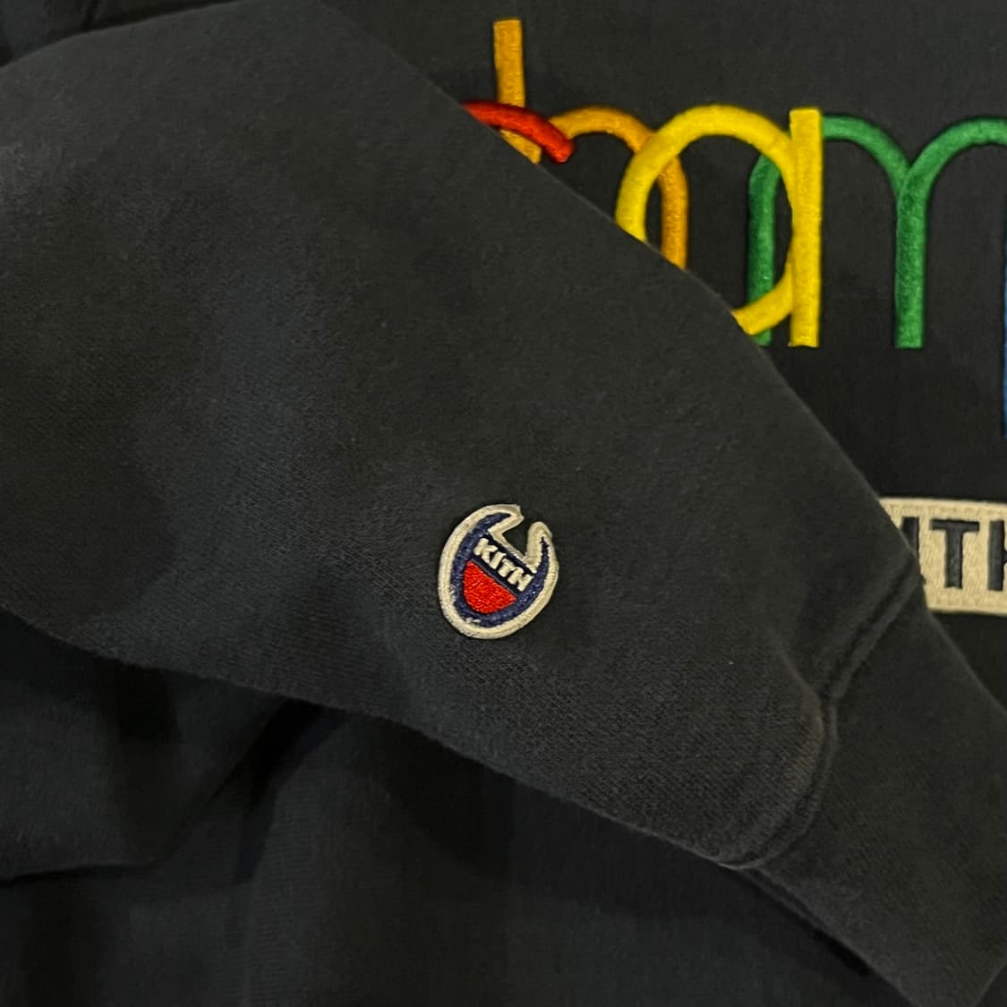 챔피온 x 키스 리버스위브 콜라보 네이비 스웻셔츠 상품이미지4