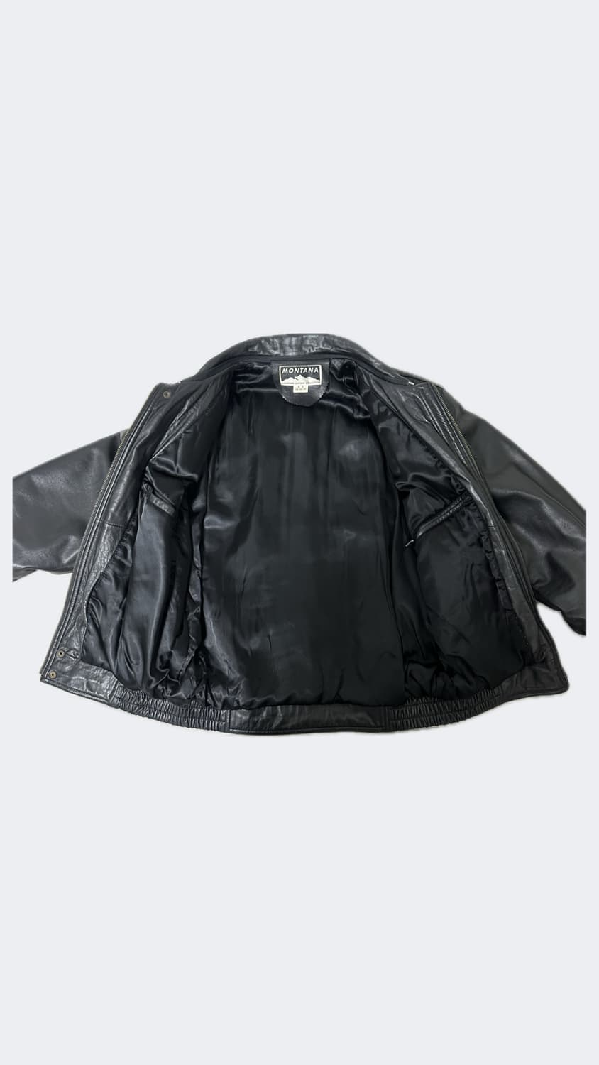montana 양가죽 레더 자켓 블랙 상품이미지5