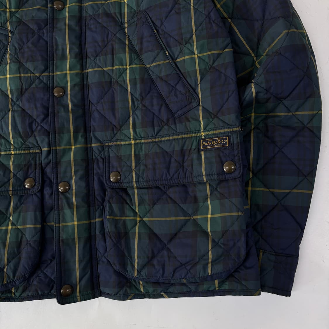 폴로 블랙워치 타탄 퀼팅 자켓 상품이미지3