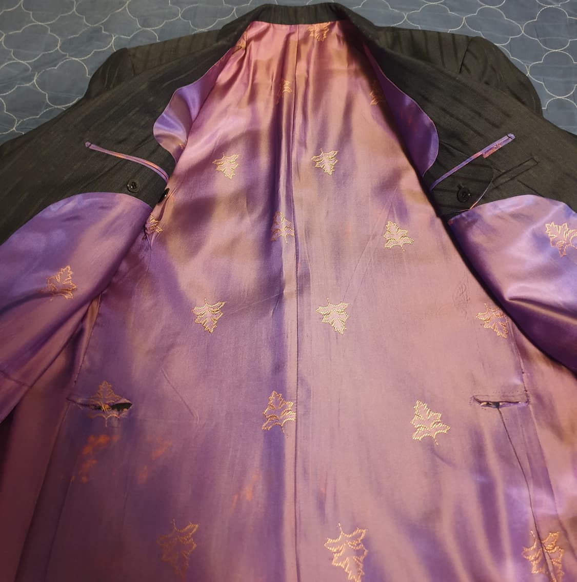 (맞춤정장) 라이프젠틀맨 쿼터 스트라이프 링클프리 울혼방 수트 셋업 상품이미지8