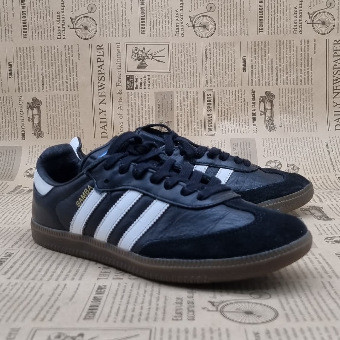 아디다스 삼바 블랙 레더 스니커즈245 상품이미지1