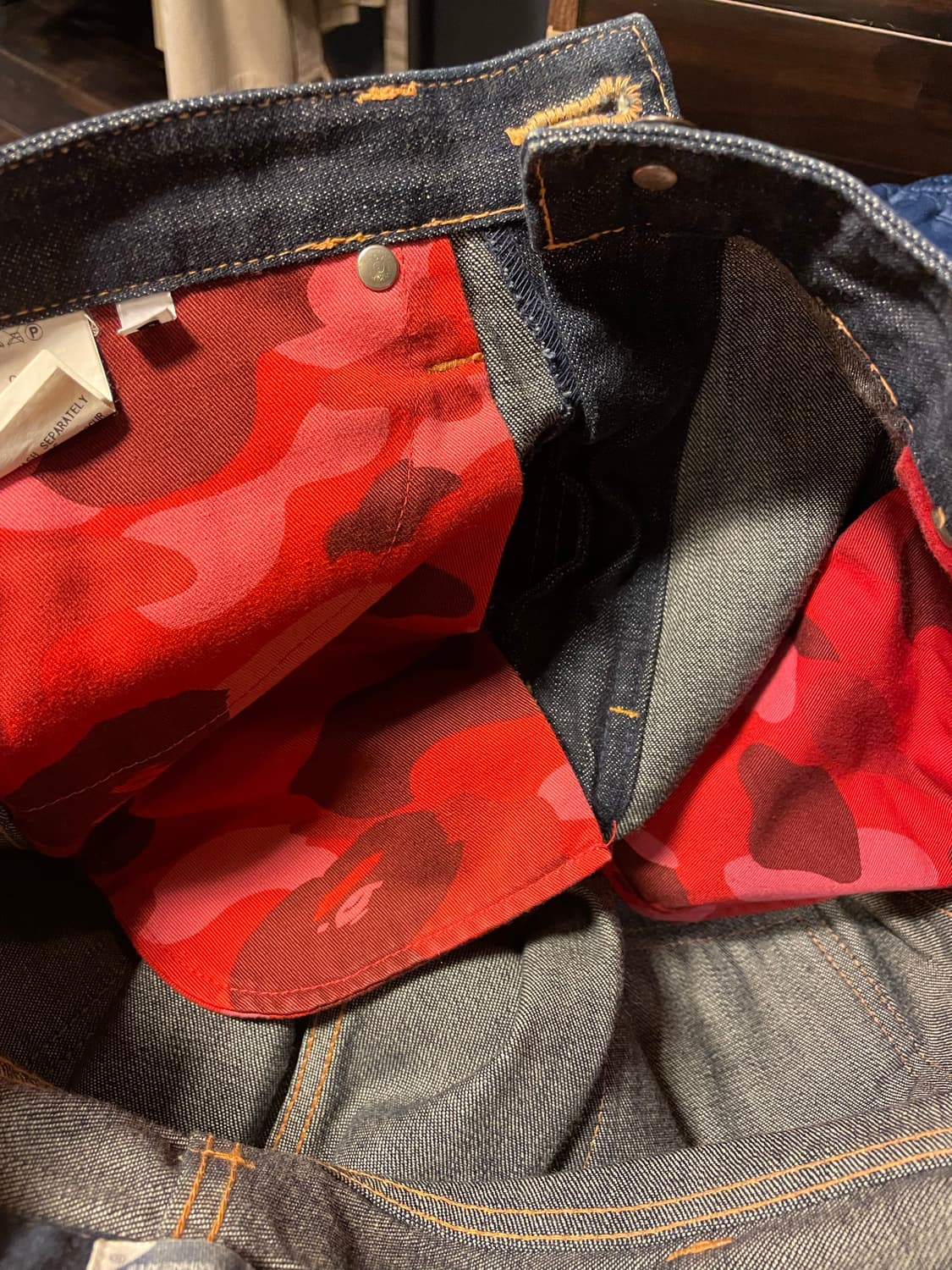 베이프 생지데님 팬츠 상품이미지6