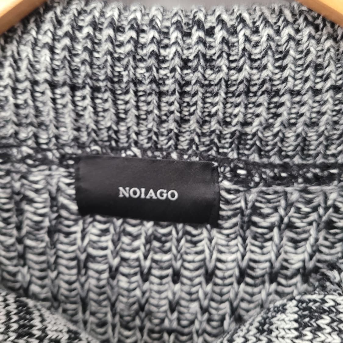Noiago 노이아고 하이넥 2way 니트 집업 상품이미지3