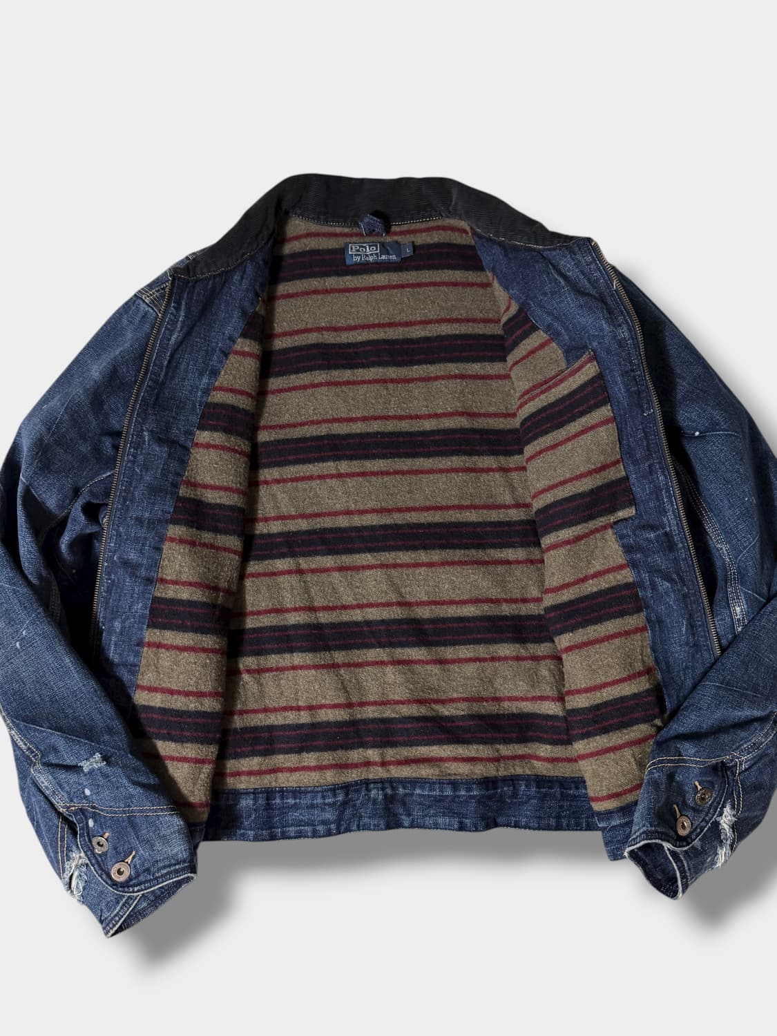 폴로 랄프로렌 40‘s 루즈핏 페인팅 코듀로이 데님 자켓  상품이미지3