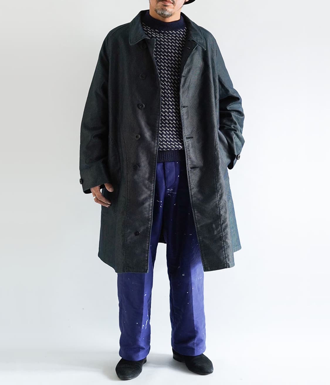 Outil 우티 아비뇽 블랙 인디고 코트 3(105사이즈) 상품이미지2