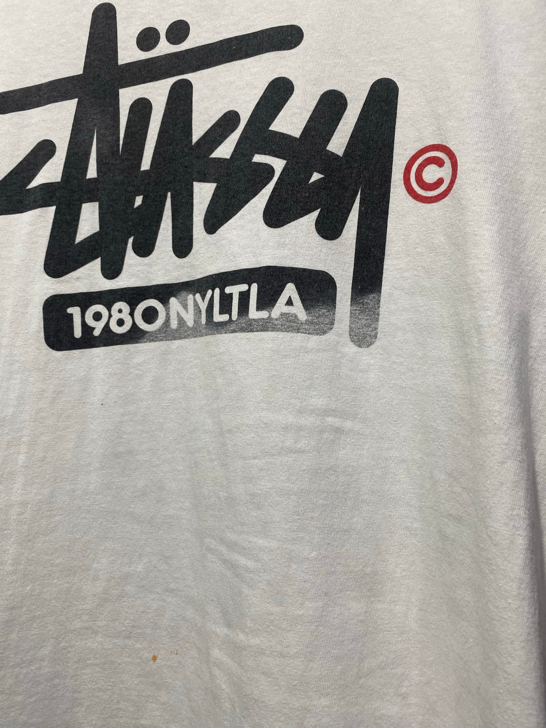 Stussy 볼드 베이직 로고 반팔티셔츠 상품이미지4