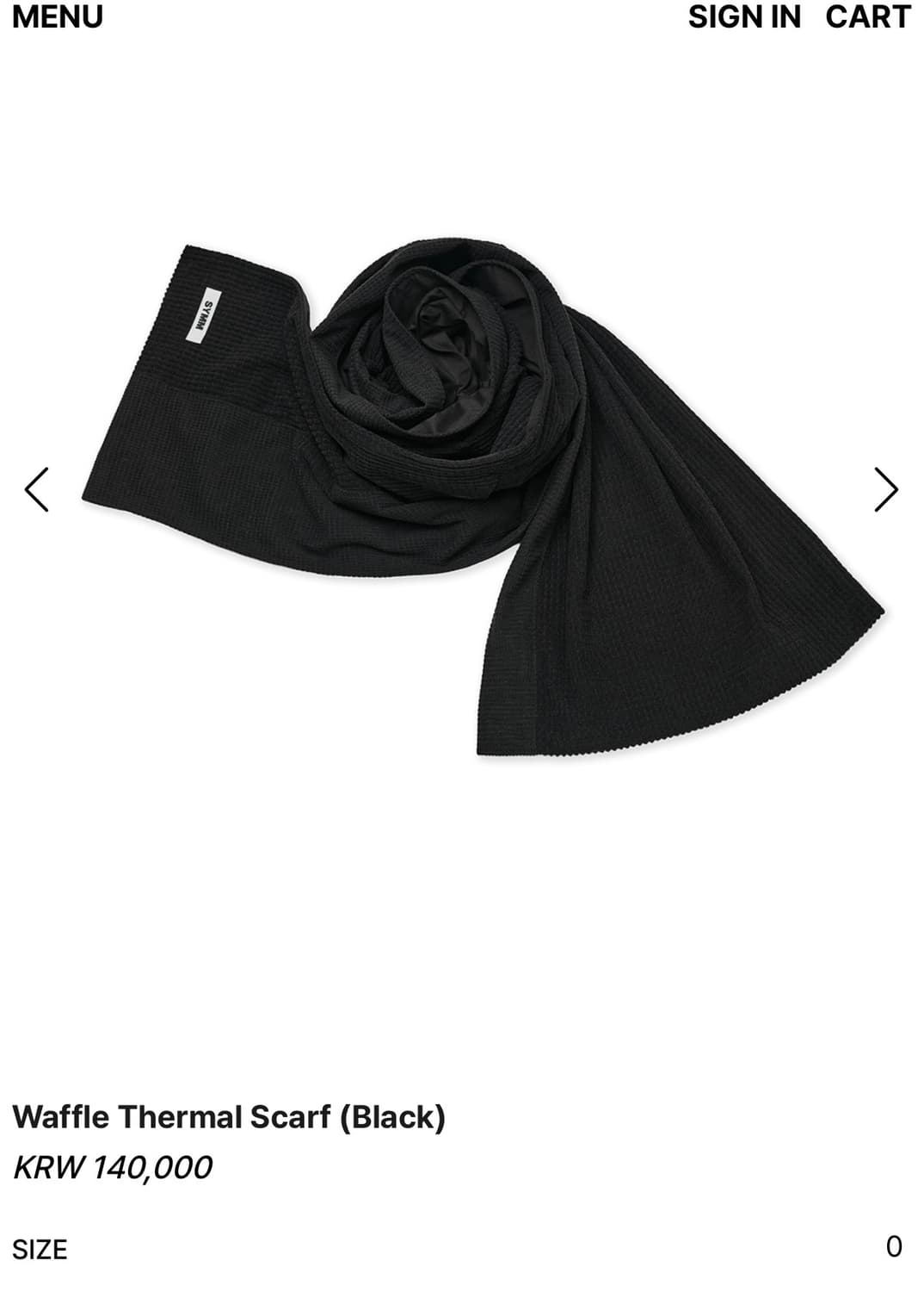 SYMM 와플 스카프 상품이미지2