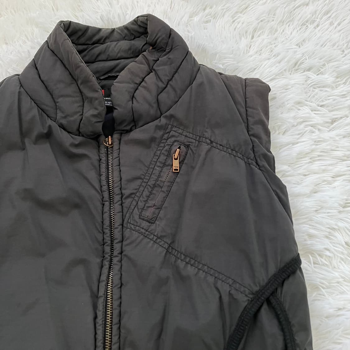 디젤 타이거 자수 패딩 조끼 945 y2k 스트릿 갸루 펑키 일본빈티지  상품이미지3