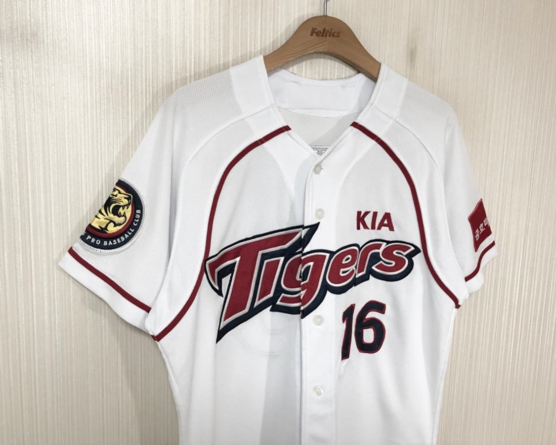 KBO 위팬 기아타이거즈 올드 홈유니폼/져지 100 #16 김주찬 상품이미지4