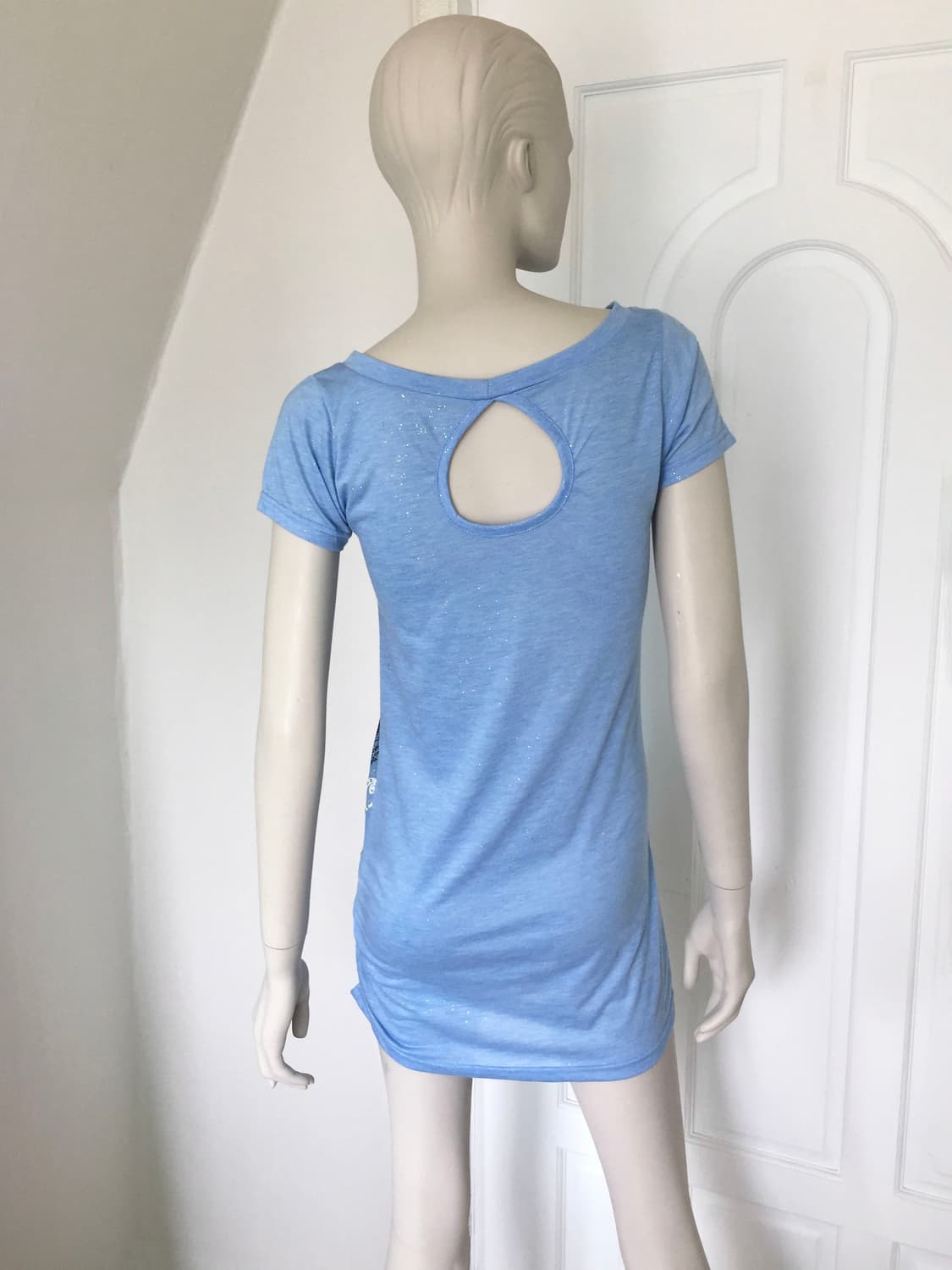 Vintage Face Graphic Blue Long Tee 상품이미지5