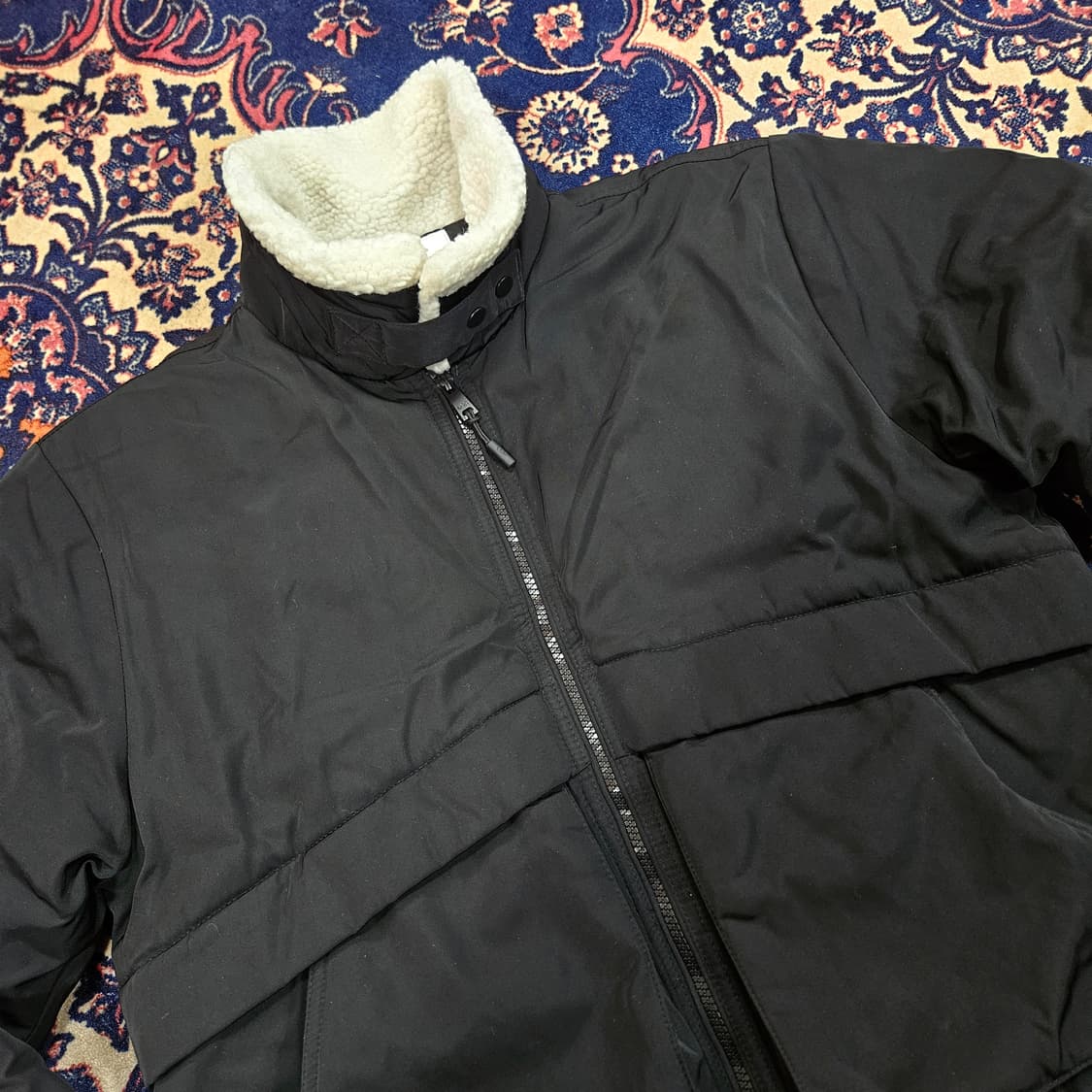 코스그라피(CGP) 하이넥 헤비보아 플리스 무스탕 패딩 점퍼  상품이미지4