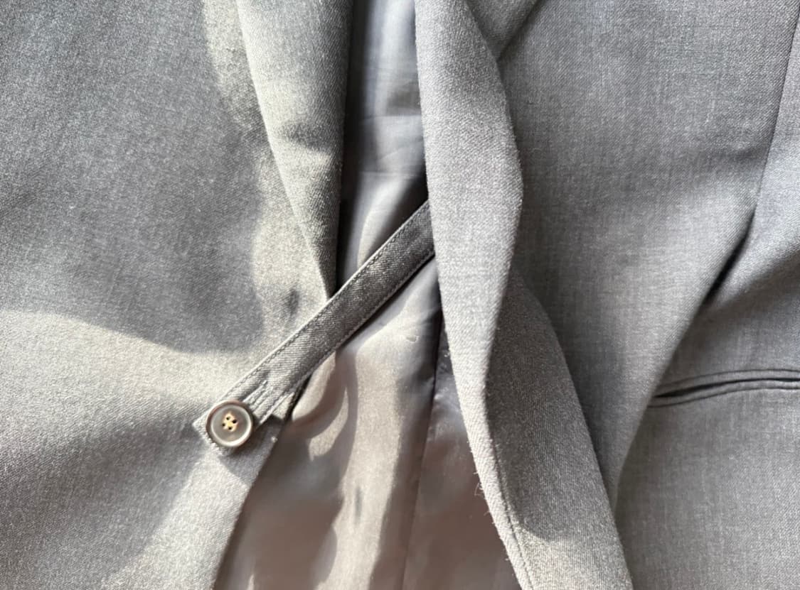 렉토 24fw 남성 울 블랜드 차콜 자켓 M 상품이미지4