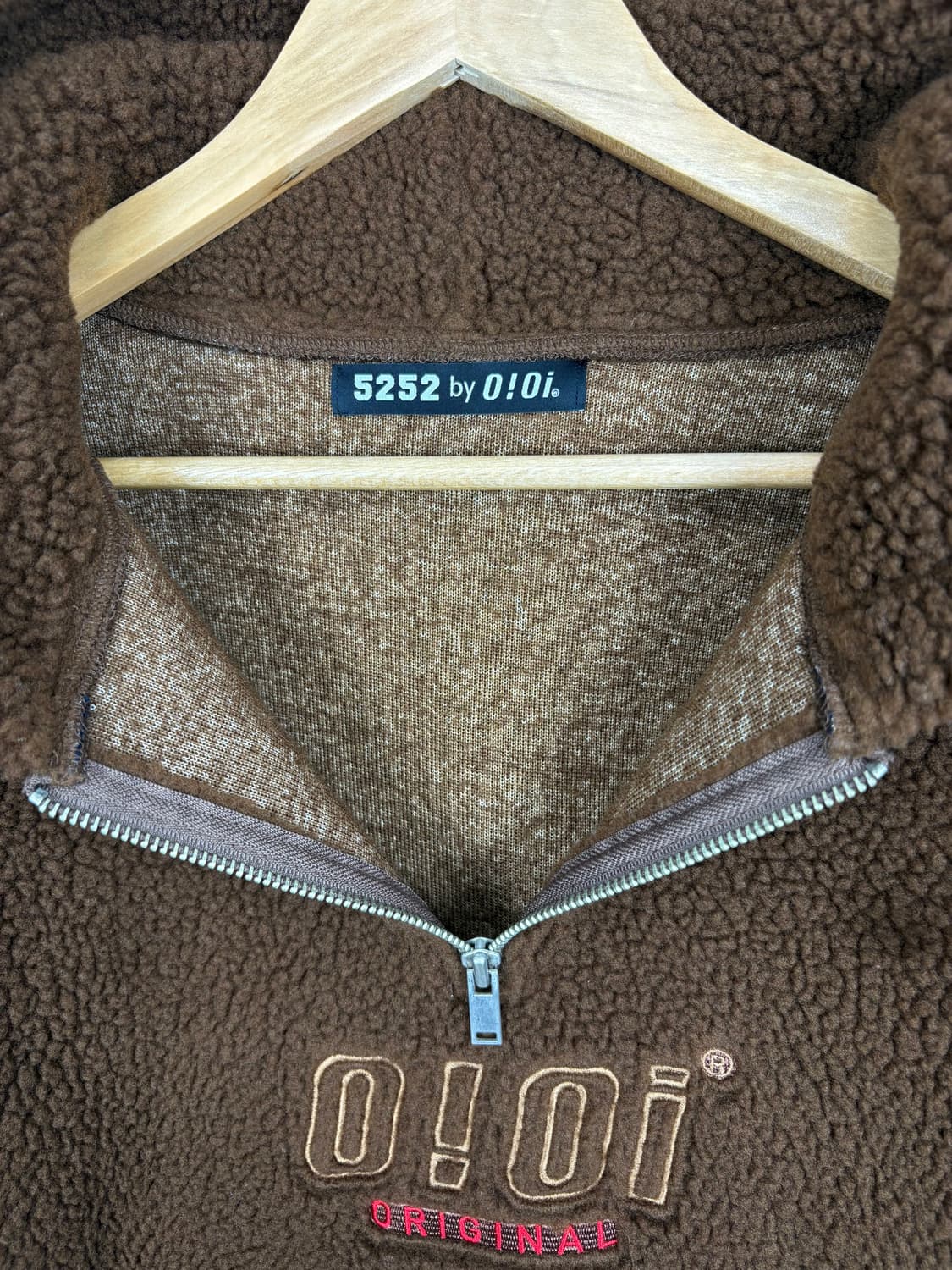 오아이오아이 뽀글이 반집업 후드티 (남여공용) 상품이미지4