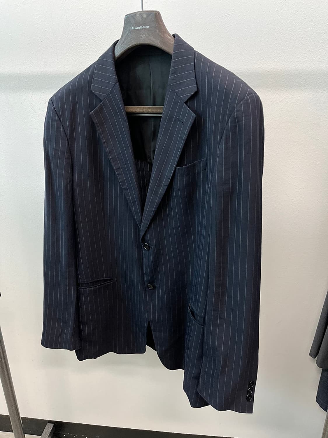 110) 알마니꼴레지오니 스트라이프 린넨자켓  상품이미지1