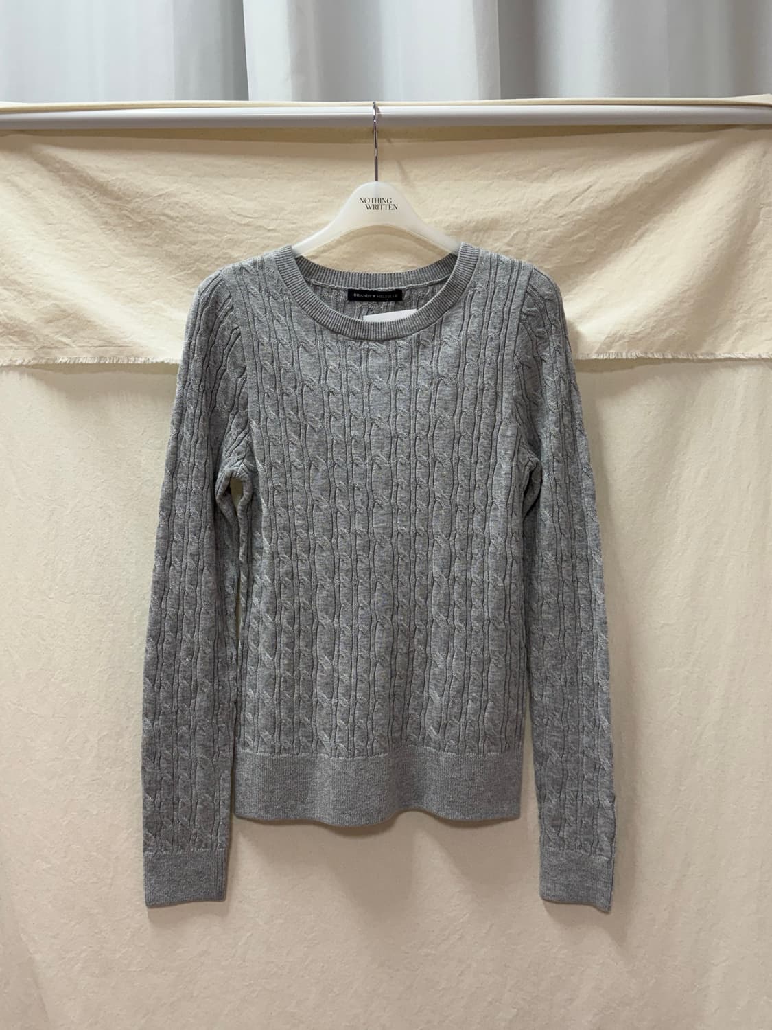 브랜디멜빌 짜임 니트gray 상품이미지1