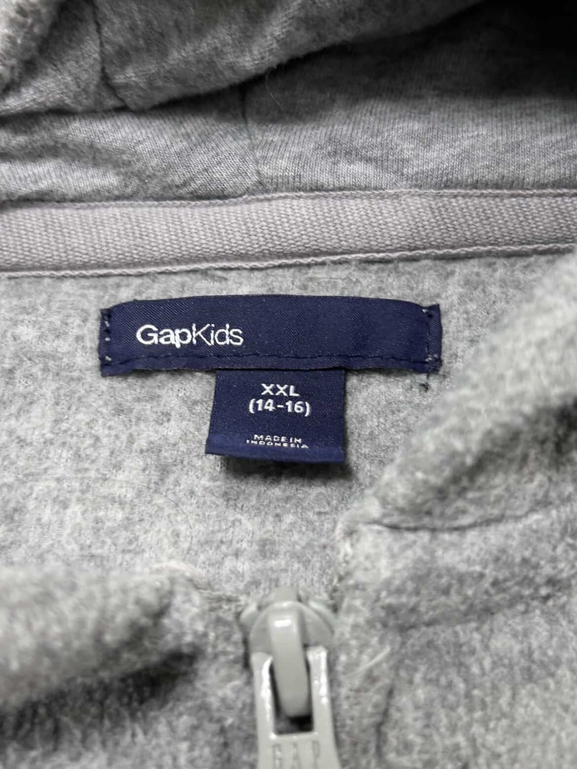 갭 빅로고 그레이 부클 후드집업 상품이미지7