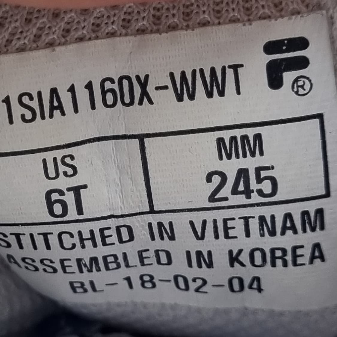 휠라 레이 운동화245  상품이미지6