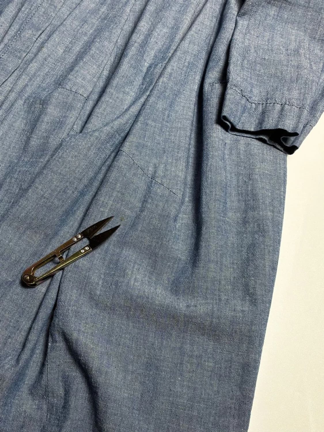 Hache 15SS 핀턱 샴브레이 원피스 R1199 상품이미지4