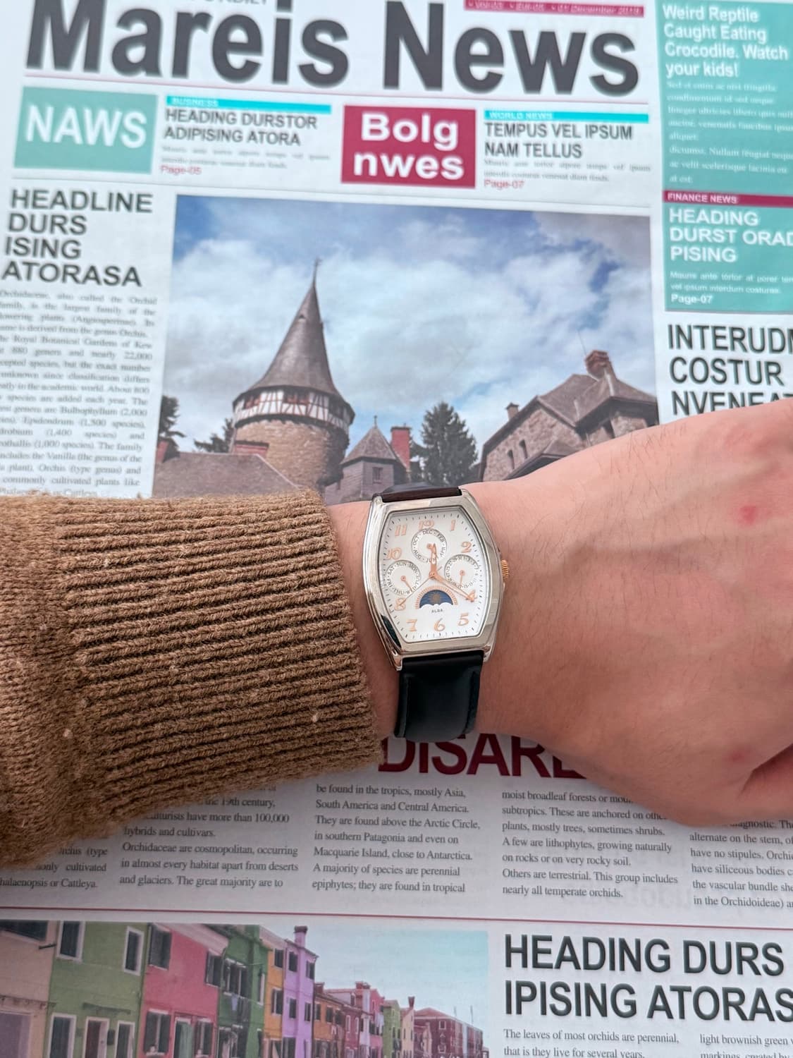 Seiko ALBA 쿼츠 Moonphase Multi-Calender 2 상품이미지6