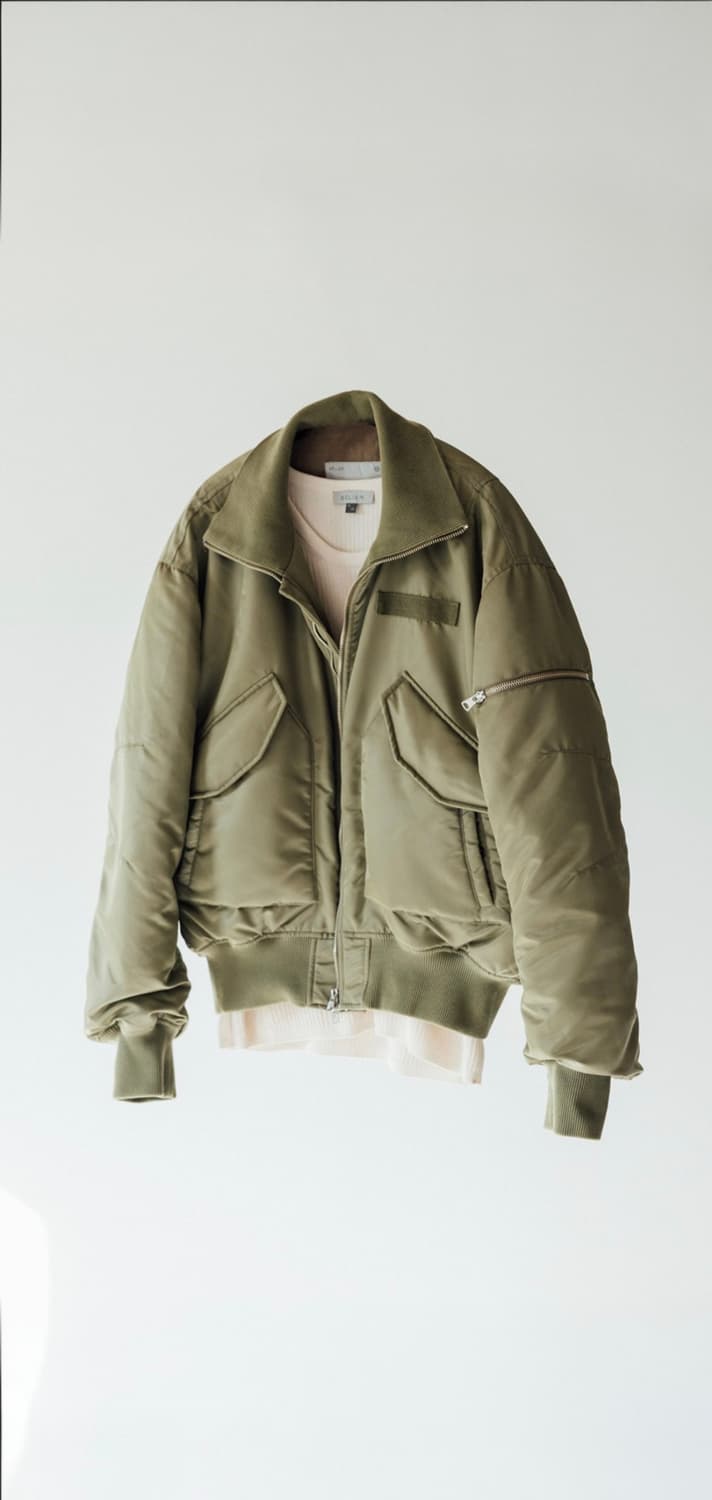 벨리에 랜더 플라이트 자켓 - 카키 팝니다 상품이미지1