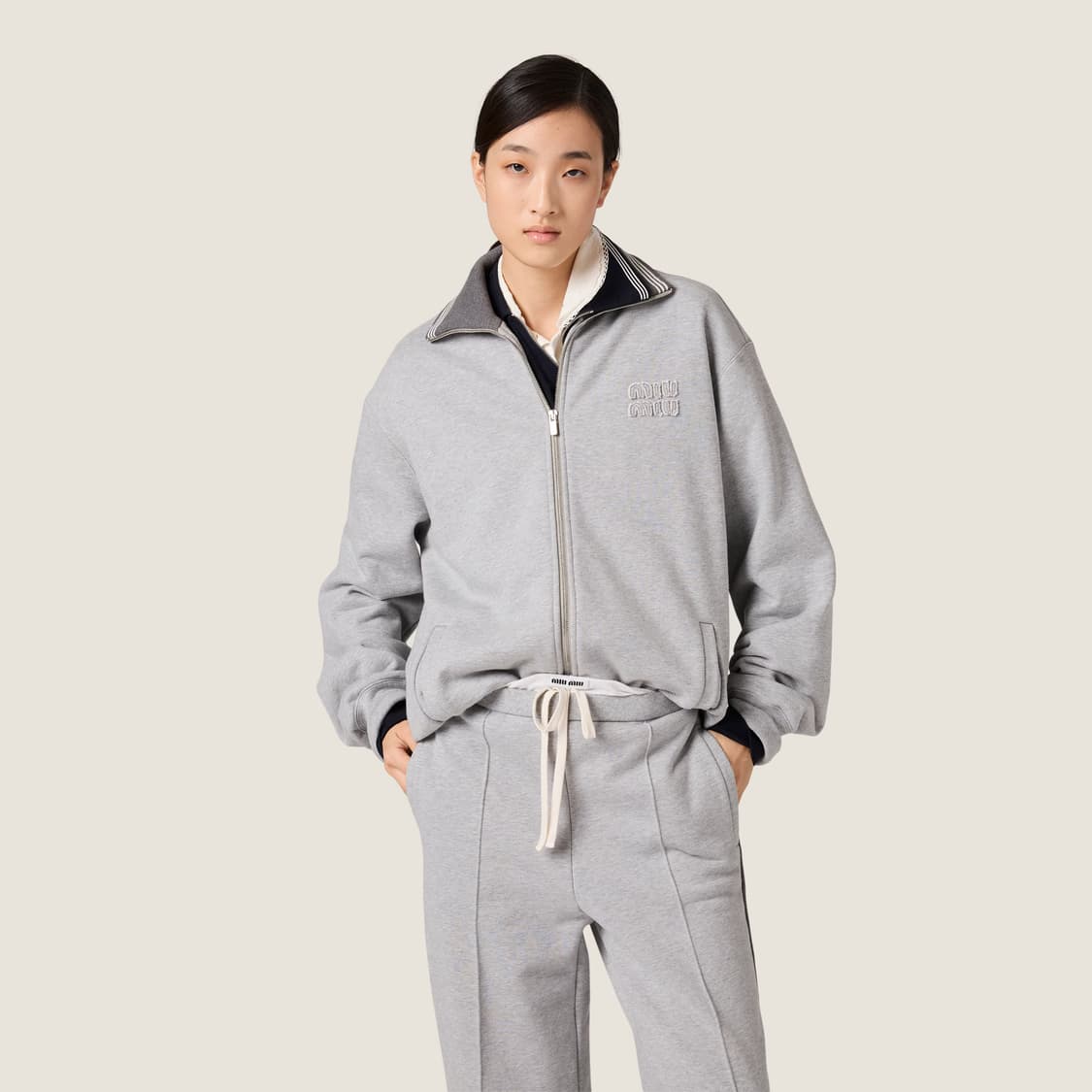 (새제품) miu miu 미우 미우 코튼 플리스 재킷 L 상품이미지4