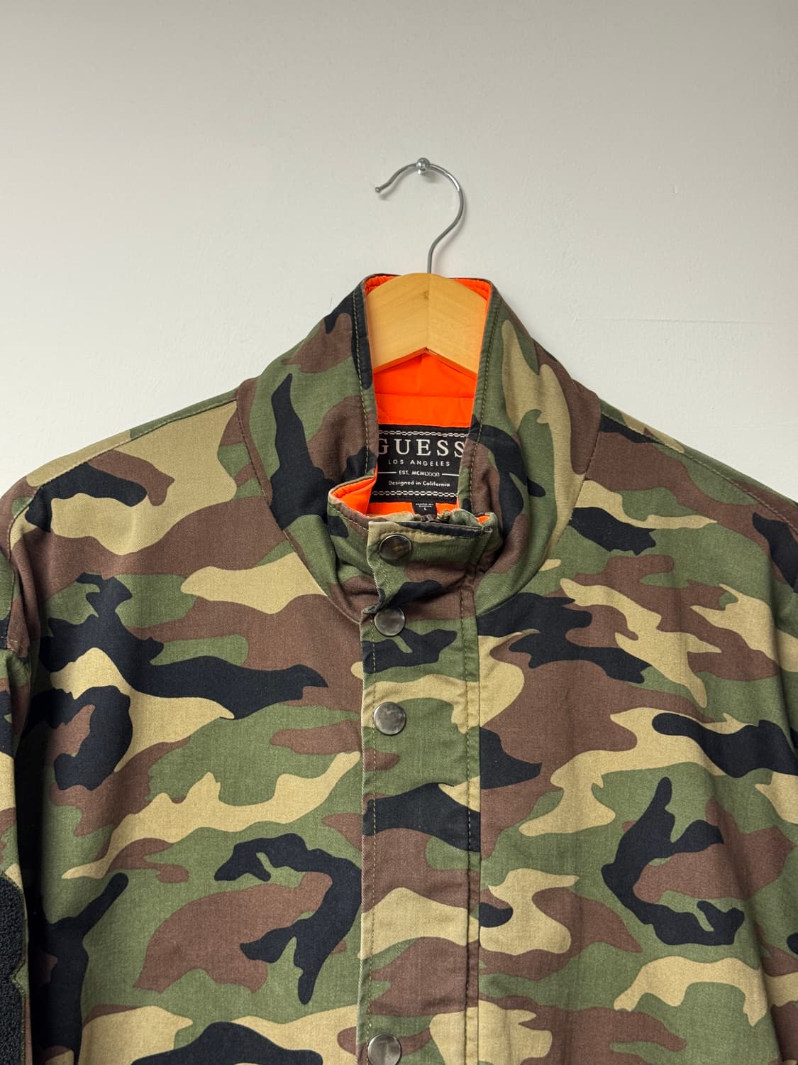 게스 리플렉티브 카모플라쥬 누빔 자켓 XXL 상품이미지2